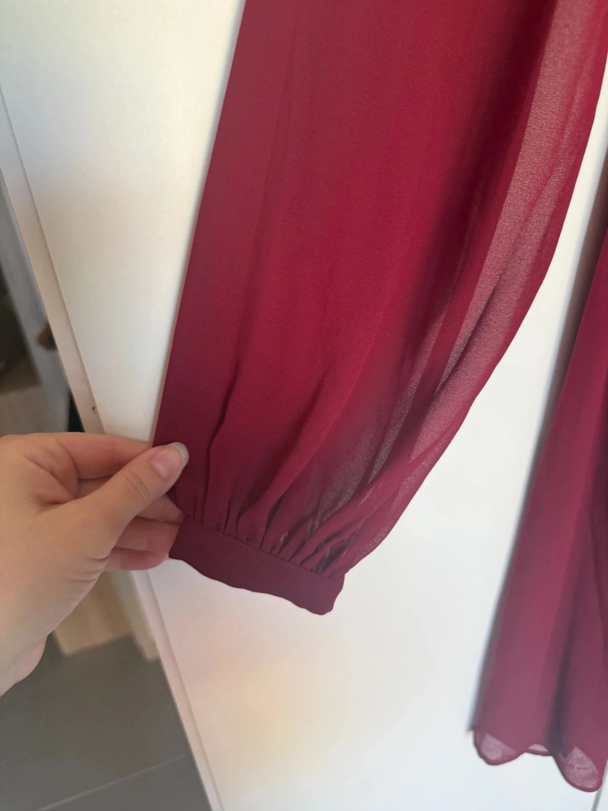 Flowy and light burgundy dress Size 34/XS – photo 5